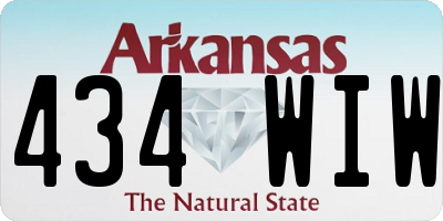 AR license plate 434WIW