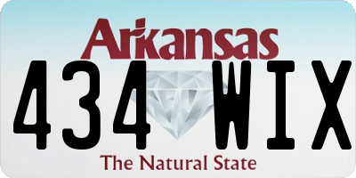 AR license plate 434WIX