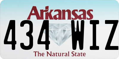 AR license plate 434WIZ