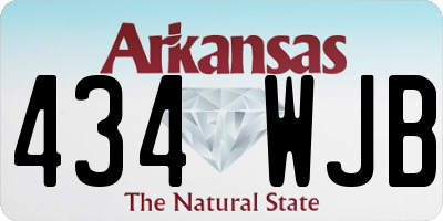 AR license plate 434WJB