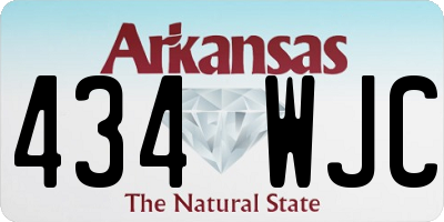 AR license plate 434WJC