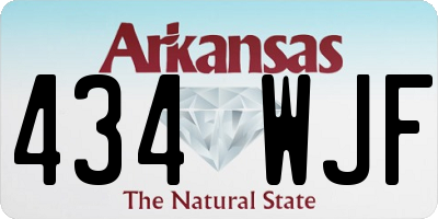 AR license plate 434WJF