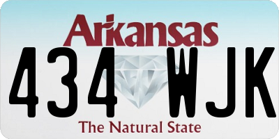 AR license plate 434WJK