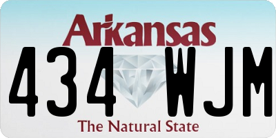 AR license plate 434WJM