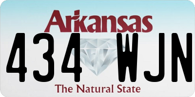 AR license plate 434WJN