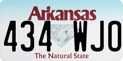 AR license plate 434WJO