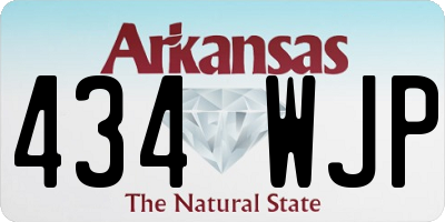 AR license plate 434WJP