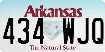AR license plate 434WJQ