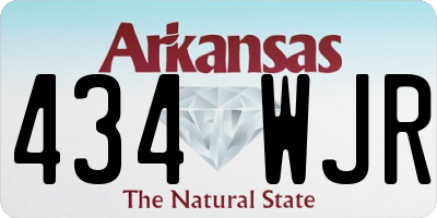 AR license plate 434WJR
