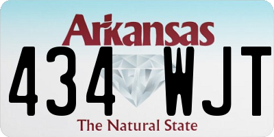 AR license plate 434WJT