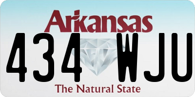 AR license plate 434WJU