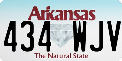AR license plate 434WJV