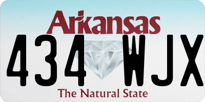 AR license plate 434WJX