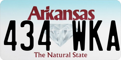 AR license plate 434WKA