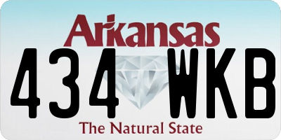 AR license plate 434WKB