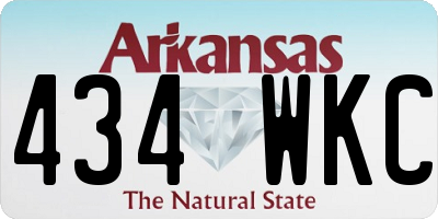 AR license plate 434WKC