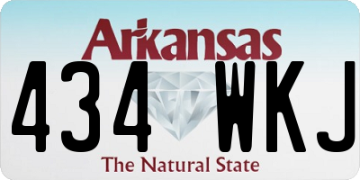 AR license plate 434WKJ