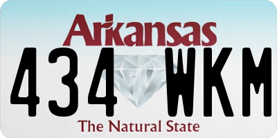 AR license plate 434WKM