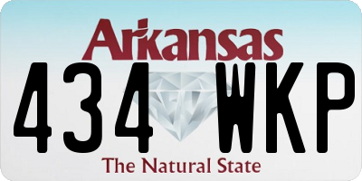 AR license plate 434WKP