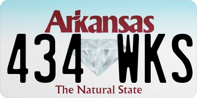 AR license plate 434WKS
