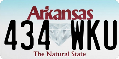 AR license plate 434WKU
