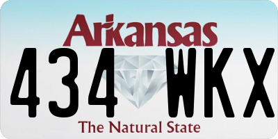 AR license plate 434WKX
