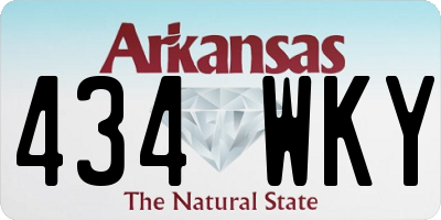 AR license plate 434WKY