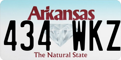 AR license plate 434WKZ