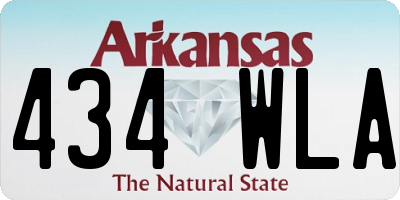 AR license plate 434WLA