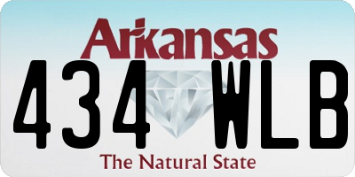 AR license plate 434WLB