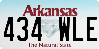 AR license plate 434WLE