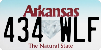 AR license plate 434WLF