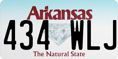 AR license plate 434WLJ