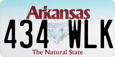 AR license plate 434WLK
