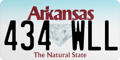 AR license plate 434WLL