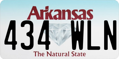 AR license plate 434WLN