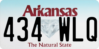 AR license plate 434WLQ