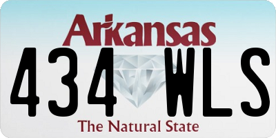 AR license plate 434WLS