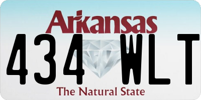 AR license plate 434WLT