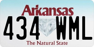 AR license plate 434WML