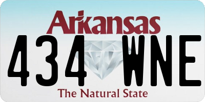 AR license plate 434WNE