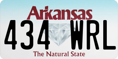 AR license plate 434WRL