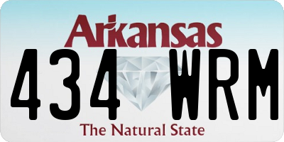 AR license plate 434WRM