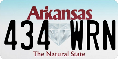AR license plate 434WRN