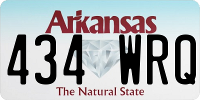 AR license plate 434WRQ