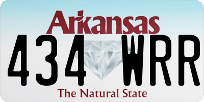 AR license plate 434WRR