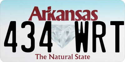 AR license plate 434WRT