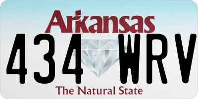 AR license plate 434WRV
