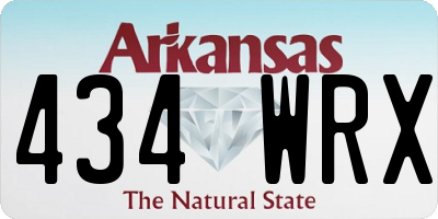 AR license plate 434WRX