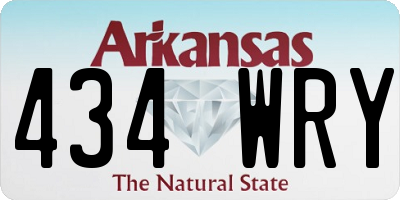 AR license plate 434WRY